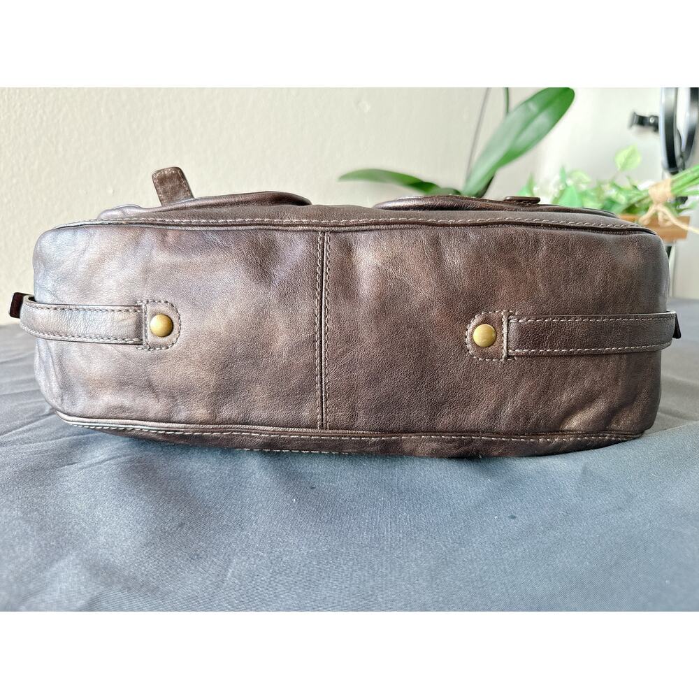 Coach Vintage Legacy Metallic Bronze Leather Pocket Tote Bag 12655 - Picture 7 of 15